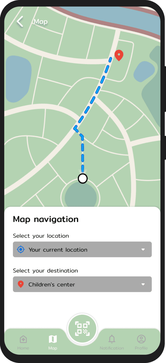 Hospital app screen 2